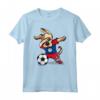 Dabbing Dog Belize Calcio Bandiera del Belize - Divertente Maglietta da Calcio per Tifosi - Regalo Compleanno o Natale
