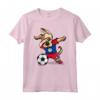 Dabbing Dog Belize Calcio Bandiera del Belize - Divertente Maglietta da Calcio per Tifosi - Regalo Compleanno o Natale