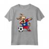 Dabbing Dog Belize Calcio Bandiera del Belize - Divertente Maglietta da Calcio per Tifosi - Regalo Compleanno o Natale