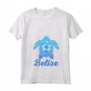 Donna Belize Maglietta con Collo a V - Esplora il Belize con Design Spiaggia - Ideale per Appassionati di Viaggi