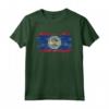 Bandiera Nazionale Rustica del Belize Maglietta - Souvenir per Mostrare l'Orgoglio Nazionale - Leggera e Classica