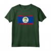 Bandiera Nazionale del Belize Maglietta - Orgoglio Nazionale - Souvenir Leggero e Taglio Classico