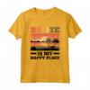 Belize Belize Maglietta - Design Belize is my Happy Place - Accessori Perfetti per gli Amanti del Belize