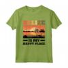 Belize Belize Maglietta - Design Belize is my Happy Place - Accessori Perfetti per gli Amanti del Belize