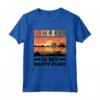 Belize Belize Maglietta - Design Belize is my Happy Place - Accessori Perfetti per gli Amanti del Belize