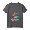 Donna Belize Maglietta con Collo a V - Design Spiaggia Tropicale - Ideale per Amanti del Viaggio