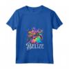 Donna Belize Maglietta con Collo a V - Design Spiaggia Tropicale - Ideale per Amanti del Viaggio