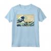 La Grande Onda di Katsushika Hokusai - Maglietta Arte Giapponese con Design Elegante - Ideale per Appassionati d'Arte