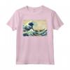 La Grande Onda di Katsushika Hokusai - Maglietta Arte Giapponese con Design Elegante - Ideale per Appassionati d'Arte