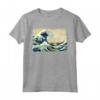 La Grande Onda di Katsushika Hokusai - Maglietta Arte Giapponese con Design Elegante - Ideale per Appassionati d'Arte