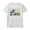 La Grande Onda di Katsushika Hokusai - Maglietta Arte Giapponese con Design Elegante - Ideale per Appassionati d'Arte