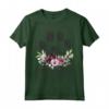 Berger Picard Gifts - Stampa floreale con zampa di cane Maglietta - Ideale per gli amanti del Berger Picard