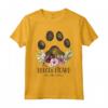 Berger Picard Gifts - Stampa floreale con zampa di cane Maglietta - Ideale per gli amanti del Berger Picard