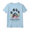Berger Picard Gifts - Stampa floreale con zampa di cane Maglietta - Ideale per gli amanti del Berger Picard