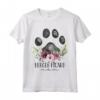 Berger Picard Gifts - Stampa floreale con zampa di cane Maglietta - Ideale per gli amanti del Berger Picard