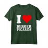 Cuore Rosso Amo Berger Picards Maglietta - Ideale per Amanti dei Cani - Leggera e Confortevole
