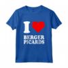 Cuore Rosso Amo Berger Picards Maglietta - Ideale per Amanti dei Cani - Leggera e Confortevole