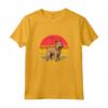 Berger Picard Tramonto Retro Cane Vintage Design Mamma Papà Bambini Maglietta - Il Miglior Regalo per gli Amanti dei Cani - Ideale per Natale, Ringraziamento o Compleanni