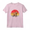 Berger Picard Tramonto Retro Cane Vintage Design Mamma Papà Bambini Maglietta - Il Miglior Regalo per gli Amanti dei Cani - Ideale per Natale, Ringraziamento o Compleanni