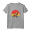 Berger Picard Tramonto Retro Cane Vintage Design Mamma Papà Bambini Maglietta - Il Miglior Regalo per gli Amanti dei Cani - Ideale per Natale, Ringraziamento o Compleanni