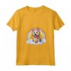 Carino Berger Picard Rainbow Cloud Kawaii Cucciolo di Cane Maglietta con Collo a V - Regalo Divertente per Amanti dei Cani - Felicità tra le Nuvole