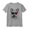 Berger Picard Dog 4 luglio America USA Bandiera Maglietta - Regalo per Proprietari di Cani - Ideale per Natale o Compleanni