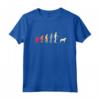 HapTiger Evoluzione Retro Vintage Maglietta per Amanti dei Cani - Ideale come Regalo Divertente per Natale o Compleanno