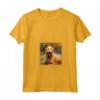 Berger Picard - Maglietta con Collo a V Dipinta con Fiori da Giardino - Regalo Ideale per Proprietari di Cani
