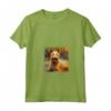 Berger Picard - Maglietta con Collo a V Dipinta con Fiori da Giardino - Regalo Ideale per Proprietari di Cani