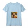 Berger Picard - Maglietta con Collo a V Dipinta con Fiori da Giardino - Regalo Ideale per Proprietari di Cani