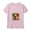Berger Picard - Maglietta con Collo a V Dipinta con Fiori da Giardino - Regalo Ideale per Proprietari di Cani