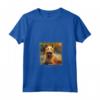 Berger Picard - Maglietta con Collo a V Dipinta con Fiori da Giardino - Regalo Ideale per Proprietari di Cani