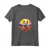 Colorato Berger Picard Fiore Tramonto Cucciolo Arte Cane Maglietta con Collo a V - Ideale per Amanti dei Cani Berger Picard e Proprietari - Arte Canina Unica