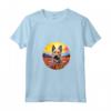 Colorato Berger Picard Fiore Tramonto Cucciolo Arte Cane Maglietta con Collo a V - Ideale per Amanti dei Cani Berger Picard e Proprietari - Arte Canina Unica
