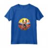 Colorato Berger Picard Fiore Tramonto Cucciolo Arte Cane Maglietta con Collo a V - Ideale per Amanti dei Cani Berger Picard e Proprietari - Arte Canina Unica