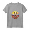 Colorato Berger Picard Fiore Tramonto Cucciolo Arte Cane Maglietta con Collo a V - Ideale per Amanti dei Cani Berger Picard e Proprietari - Arte Canina Unica
