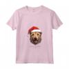 Berger Picard - Divertente Motivo Natalizio - Design Semplice Maglietta con Collo a V - Regalo di Natale per Amanti dei Cani