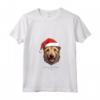 Berger Picard - Divertente Motivo Natalizio - Design Semplice Maglietta con Collo a V - Regalo di Natale per Amanti dei Cani