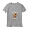 Donna Berger Picard Mamma Maglietta con Collo a V - Slogan 'I Miei Figli Hanno le Zampe' - Ideale per Amanti dei Cani Berger Picard