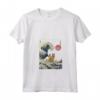 Donna Berger Picard - Kanagawa Wave - Divertente Cane da Surf Maglietta con Collo a V - Regalo per Amanti dei Cani