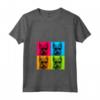 Berger Picard Cane Pop Art - Maglietta Colorata con Collo a V per Amanti dei Cani - Regalo Unico per Natale o Compleanni