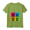 Berger Picard Cane Pop Art - Maglietta Colorata con Collo a V per Amanti dei Cani - Regalo Unico per Natale o Compleanni