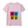 Berger Picard Cane Pop Art - Maglietta Colorata con Collo a V per Amanti dei Cani - Regalo Unico per Natale o Compleanni