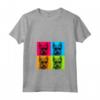 Berger Picard Cane Pop Art - Maglietta Colorata con Collo a V per Amanti dei Cani - Regalo Unico per Natale o Compleanni