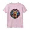 Berger Picard - Maglietta con Design in Vetro Colorato - Ideale per Amanti dei Cani e Appassionati di Arte Vetraria