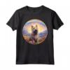 Berger Picard Rainbow Bridge - Decorazione commemorativa con cucciolo di cane Maglietta - Regalo simpatia per amanti dei cani Berger Picard