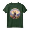 Berger Picard Rainbow Bridge - Decorazione commemorativa con cucciolo di cane Maglietta - Regalo simpatia per amanti dei cani Berger Picard
