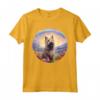 Berger Picard Rainbow Bridge - Decorazione commemorativa con cucciolo di cane Maglietta - Regalo simpatia per amanti dei cani Berger Picard