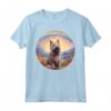Berger Picard Rainbow Bridge - Decorazione commemorativa con cucciolo di cane Maglietta - Regalo simpatia per amanti dei cani Berger Picard