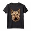 Carino Berger Picard Face Cartoon Puppy Dog Amante Maglietta - Ideale per gli Amanti dei Cani - Regalo Perfetto per Proprietari e Addestratori